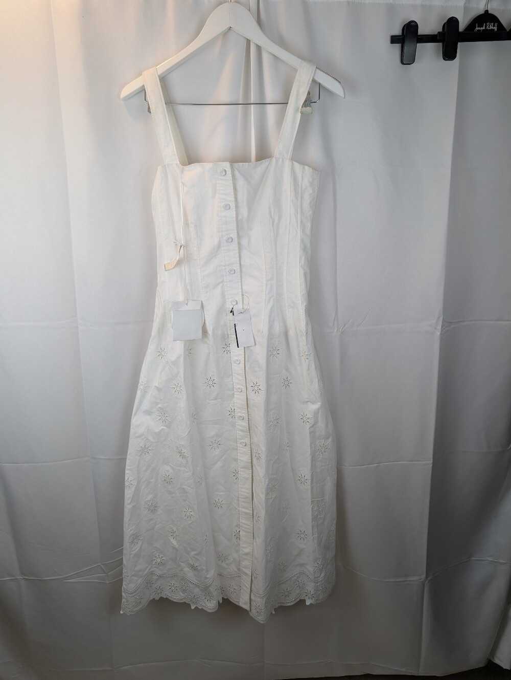 Chloé White Akanjo Edition Pinafore Midi Dress size XS(34) BNWT with marks - Picture 3 of 16